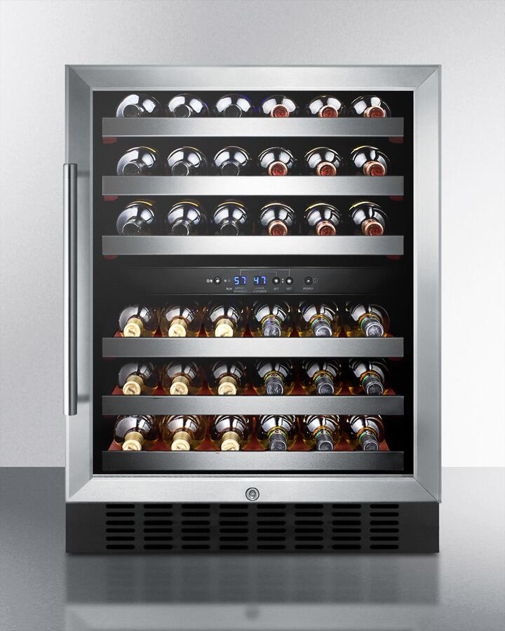 Summit SWC530BLBISTCSSADA 24 Inch Stainless Steel Wine Cooler