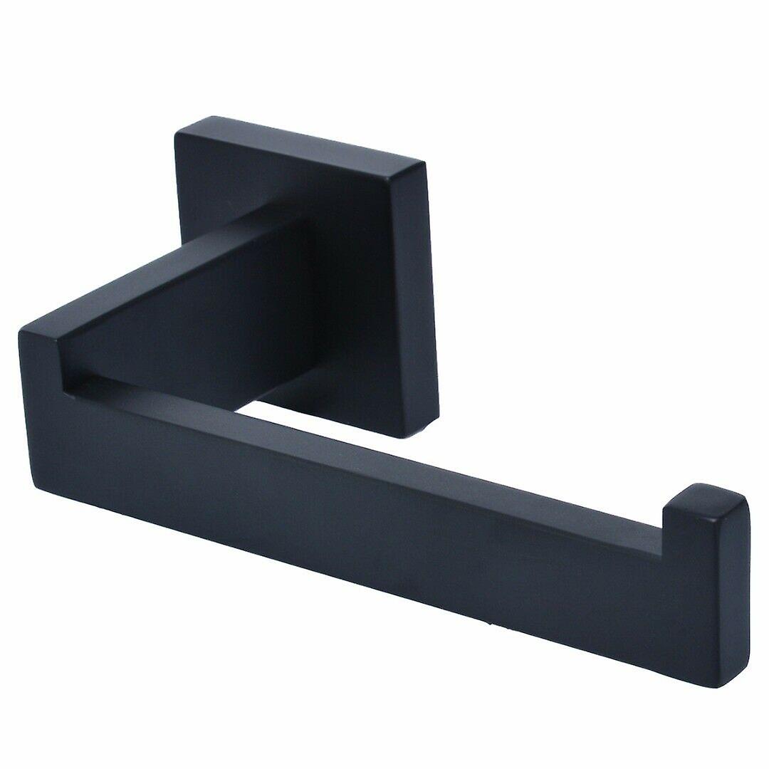 Wall Hook Toilet Paper Roll Holder Matte Black 304 Stainless Steel Bathroom New