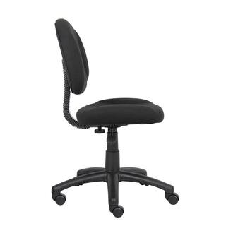 BOSS Office Products HomePRO 25 in. Wide Black Armless Task Chair B315-BK