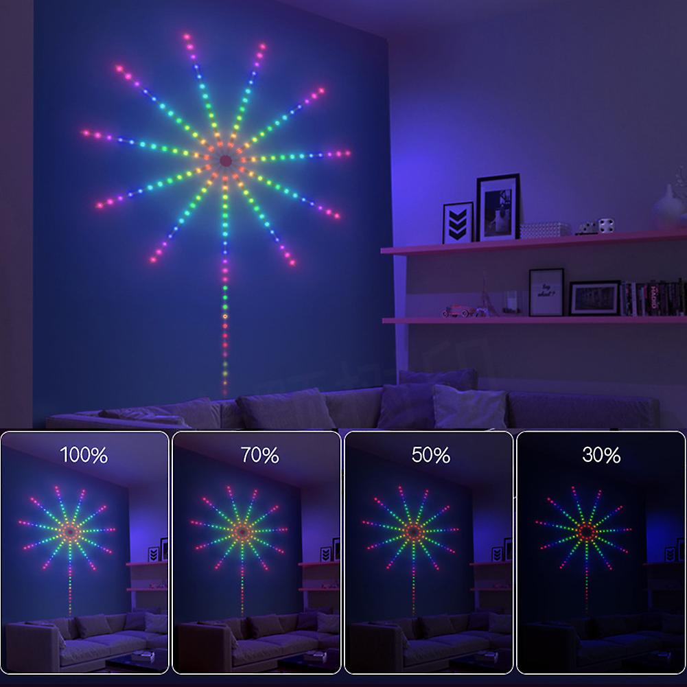 Smart Led Light Strip Diy Firework Remote Bluetooth Usb Festoon Lamp For Home Bedroom Party Wedding Decor 2022 Christmas Lights