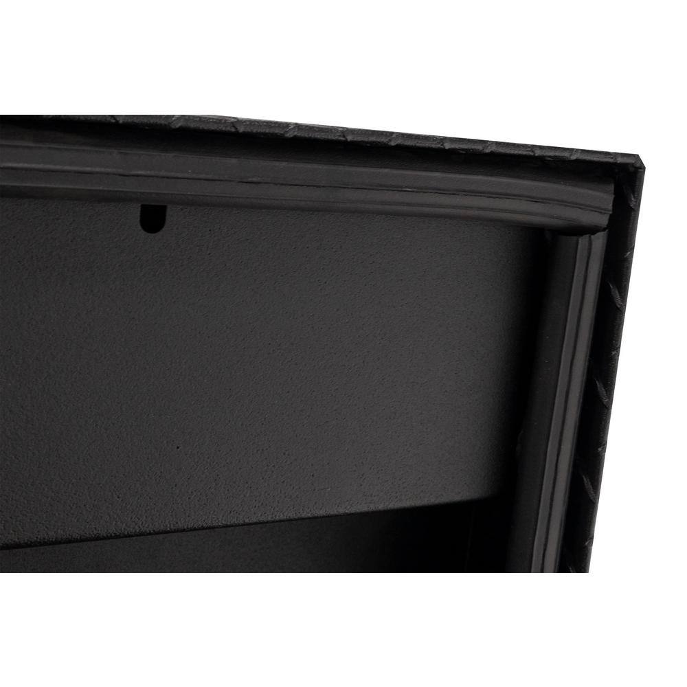 Weather Guard 41 in. Matte Black Aluminum Lo- Side Truck Tool Box 184-52-03