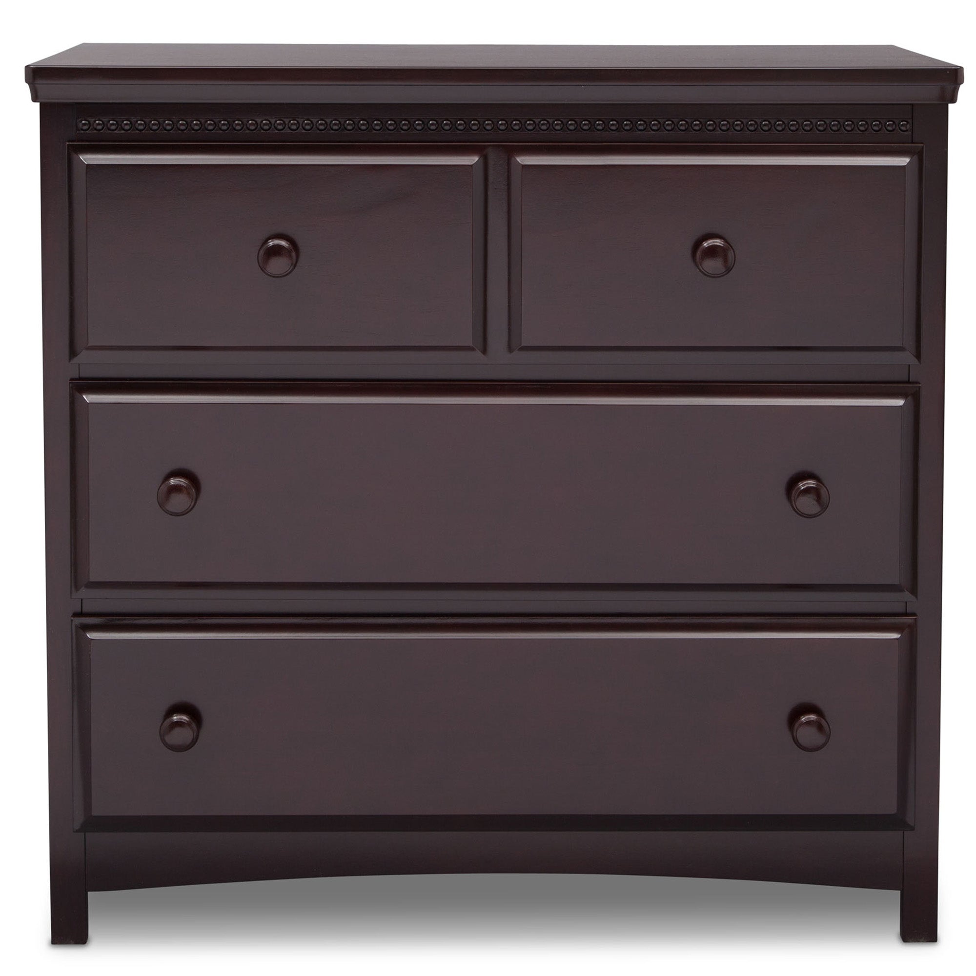 Delta Children Waverly 3 Drawer Dresser with Changing Top, Dark Chocolate