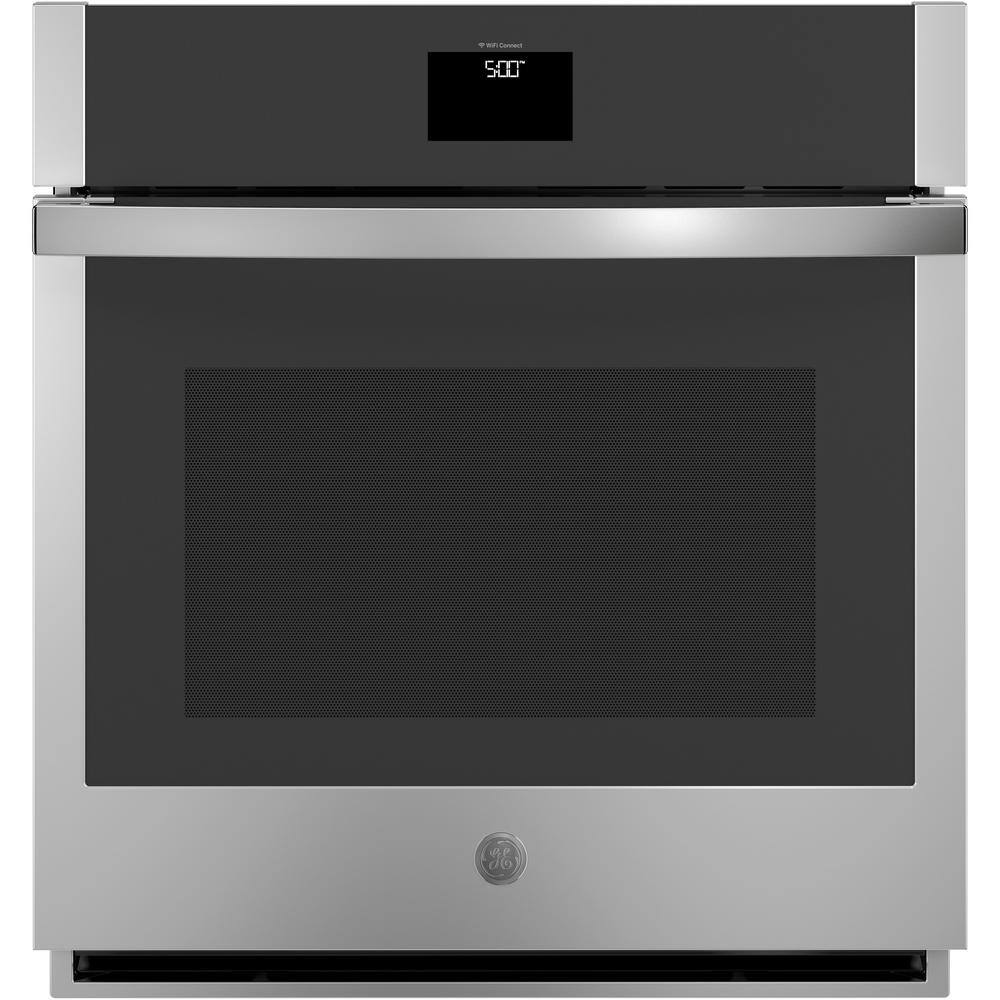 GE 27 in. Smart Single Electric Wall Oven with Convection and Self Clean in Stainless Steel JKS5000SNSS