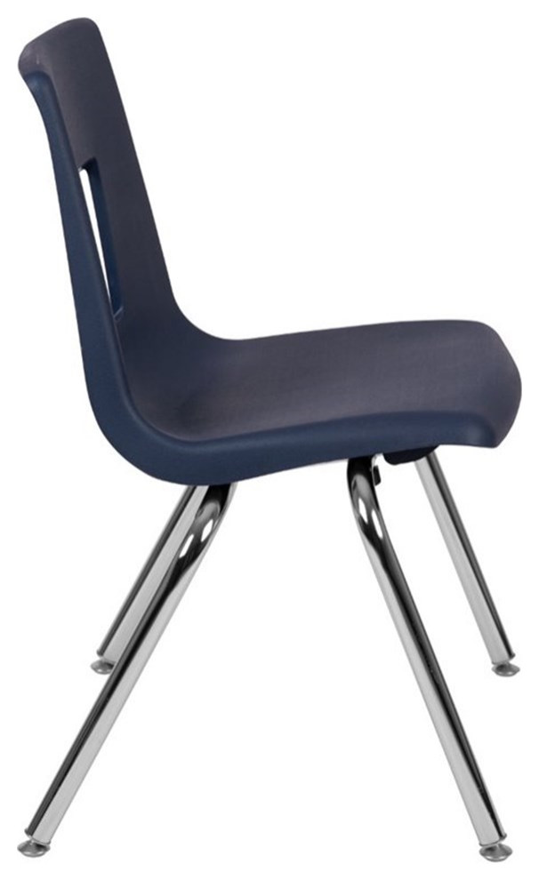 Flash Furniture Advantage Student Stack School Chair   14 Inch In Navy   Contemporary   Dining Chairs   by Homesquare  Houzz