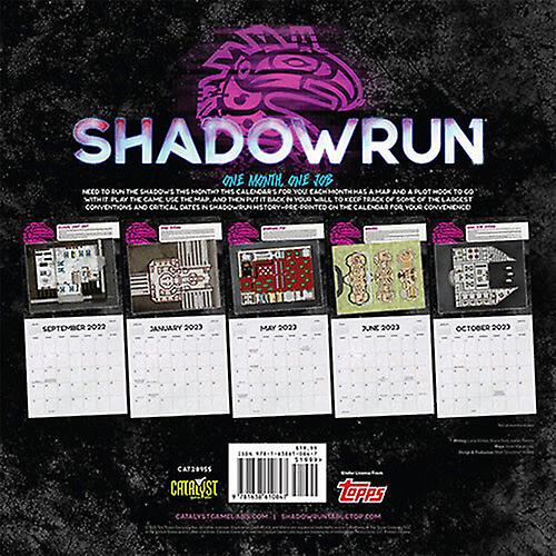 Shadowrun RPG 16 Month Calendar Game Maps