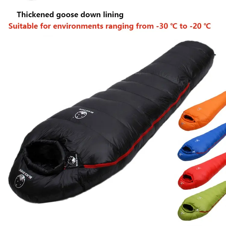 Winter Outdoor Storage Sleeping Bag Thickened Goose Down Material Camping Travel Extreme Cold Resistant and Warm Equipment