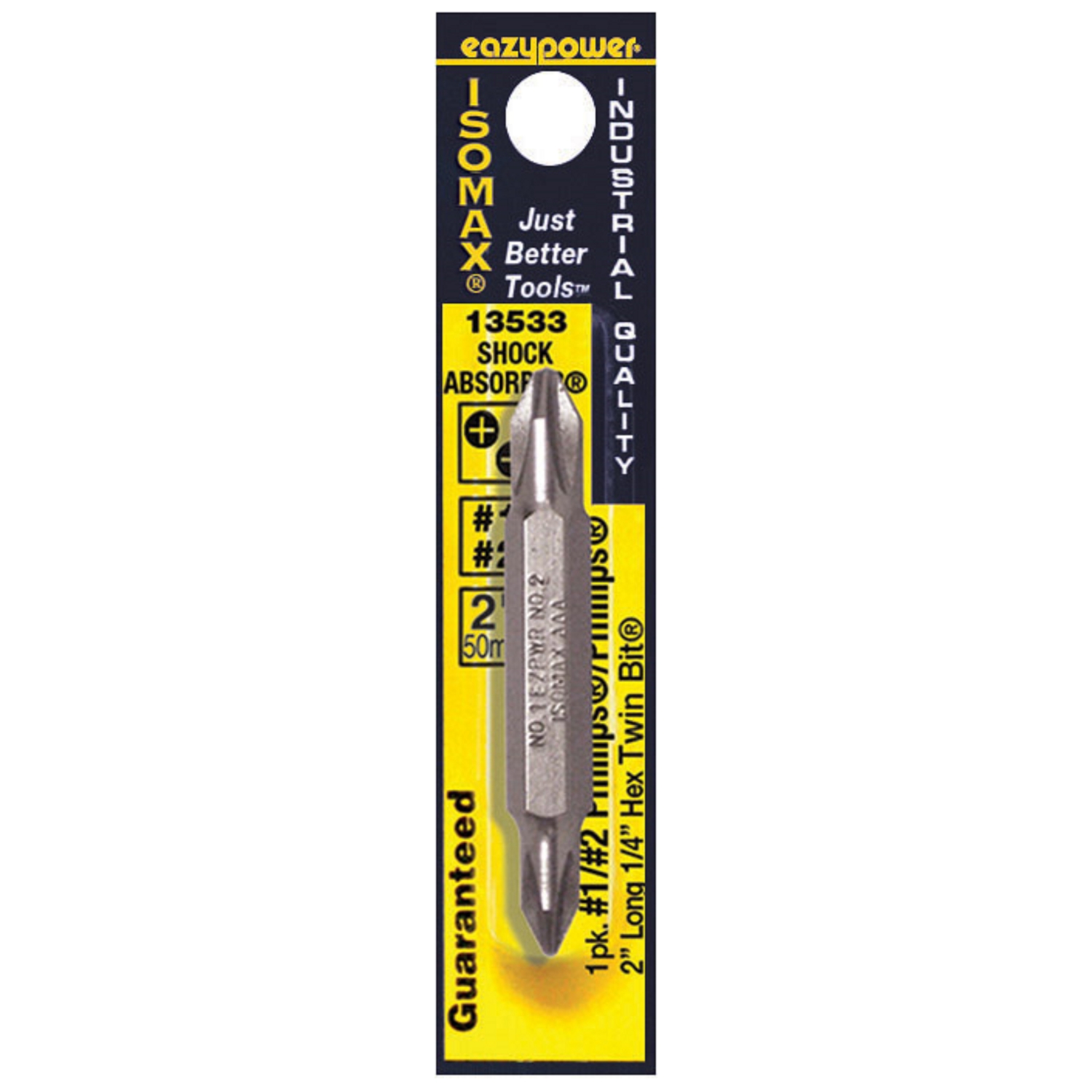 Eazypower Isomax Phillips #1/#2 X 2 in. L Double-Ended Screwdriver Bit Alloy Steel 1 pc