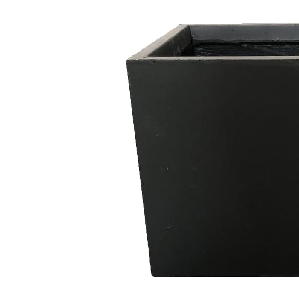 Durx litecrete Lightweight Concrete Modern Square Granite Planter Medium   11.8'x11.8'x11.8'