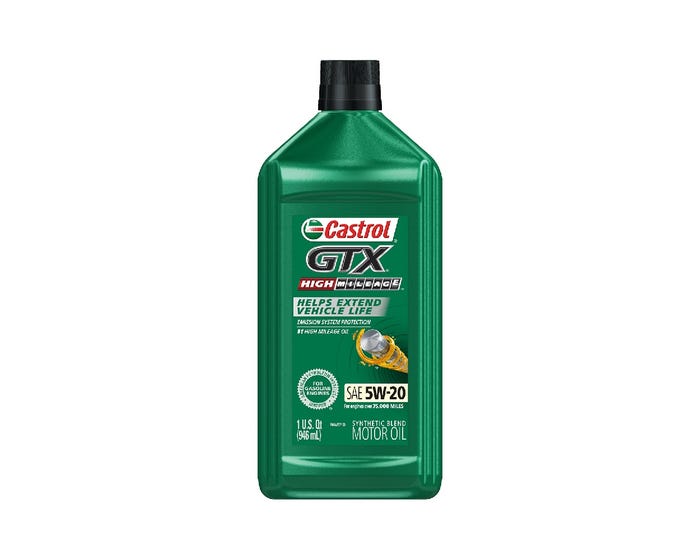 Castrol GTX High Mileage 5W-20 Motor Oil， 1 Quart - 15B6E6