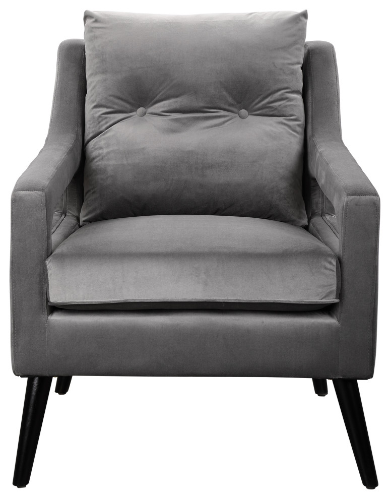 O  x27Brien Gray Armchair   Midcentury   Armchairs And Accent Chairs   by Ownax  Houzz