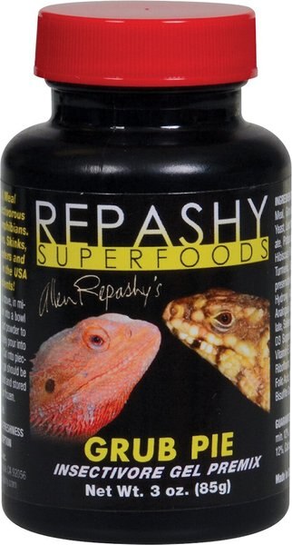 Repashy Superfoods Grub Pie Gel Premix Reptile and Amphibian Food， 3-oz bottle