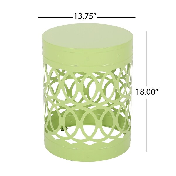 Metal end Table Large ，Green