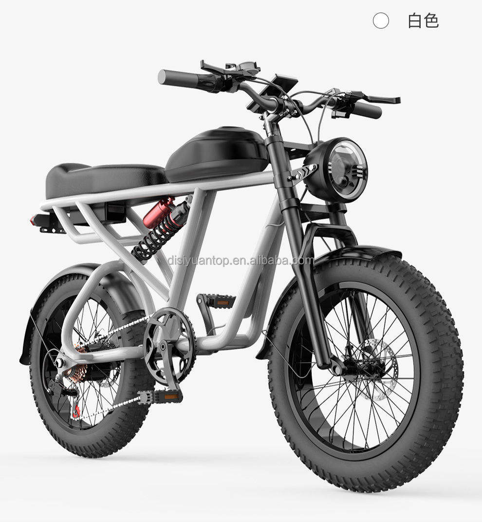 S8 20INCH Sport Pedal Assist eBike Electric Bicycle Electric Cycle Mountain Bike Retro Fat Tire Electric Bike 500W Fat bikes