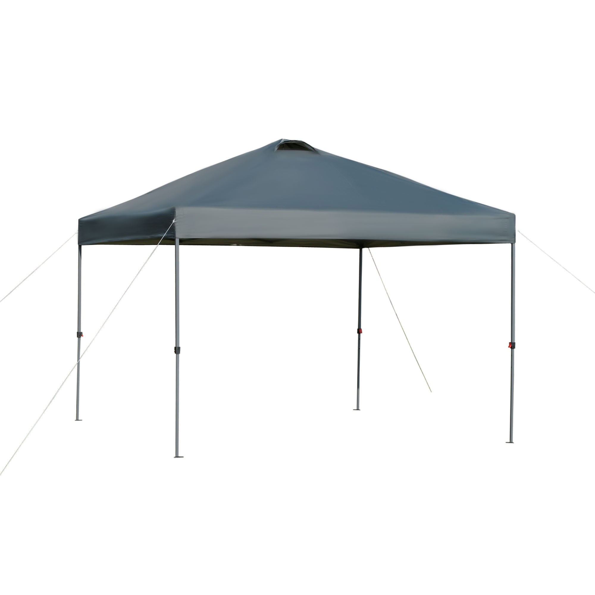 Outsunny 10' x 10' Outdoor Pop up Party Tent Canopy, Gray, Pop up Tent