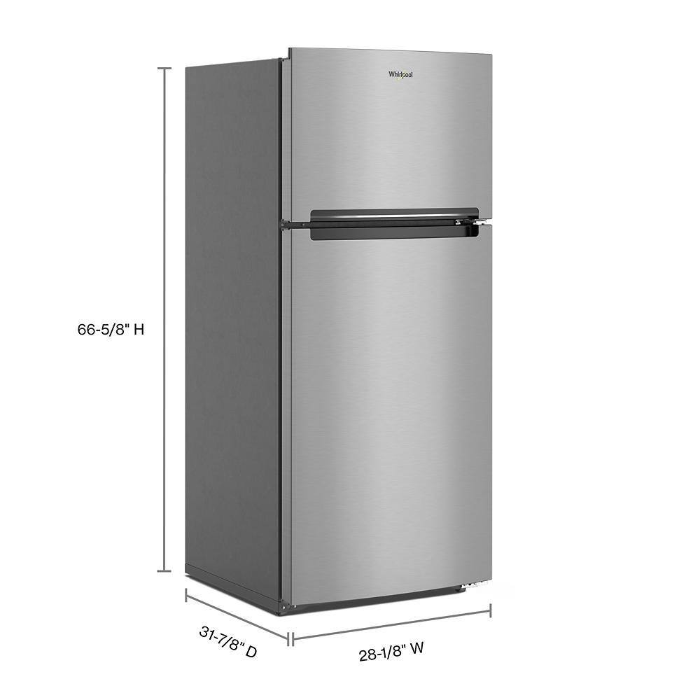 Whirlpool 16.6 cu. ft. Built-In Top Freezer Refrigerator in Dolos Steel WRTX5028PM