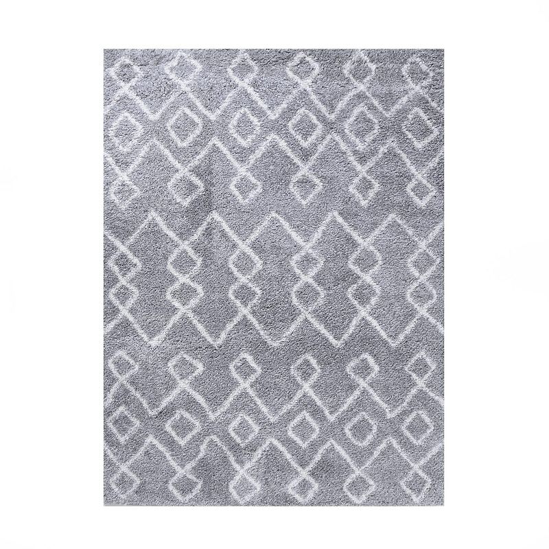 Superior Boho Geometric Shag Area Rug