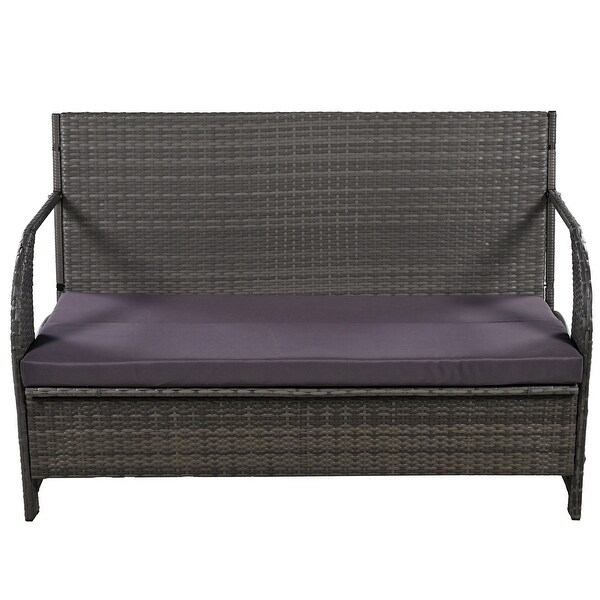 Roomfitters Versatile Outdoor Loveseat Converts to Four Seats and a Table，Durable Design，Ideal for Gardens，Lawns，Patio