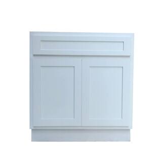 Vanity Art 30 in. W x 21 in. D x 32.5 in. H 2-Doors Bath Vanity Cabinet Only in White VA4030-W