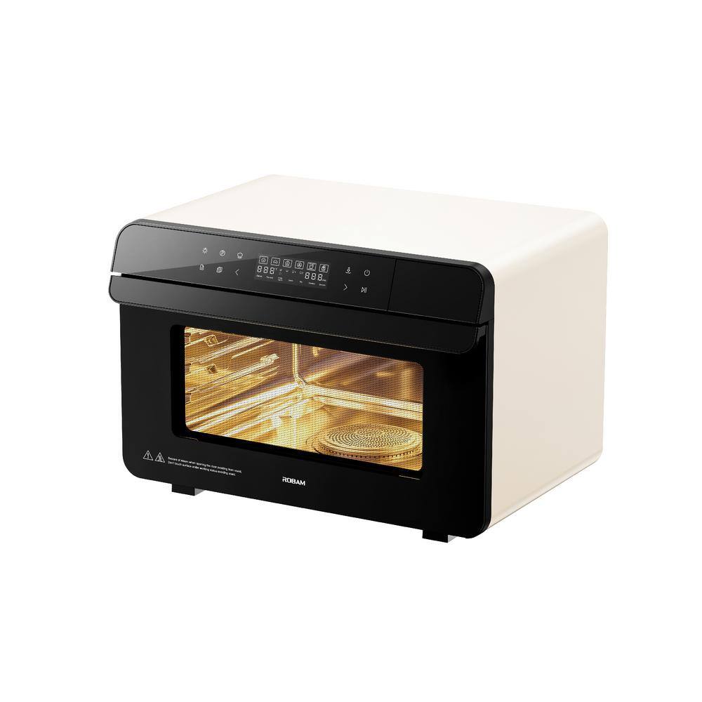 ROBAM R-BOX CT763 22 L : WHITE Electric Countertop Multi-cooker : Air Fry Grill Bake  Steam : Wide Temperature Precision ROBAM-CT763W