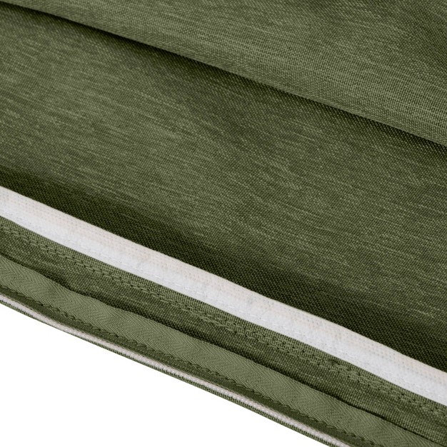 X 18 quot X 3 quot Montlake Water resistant Patio Bench settee Cushion Slip Cover Heather Fern Green Classic Accessories