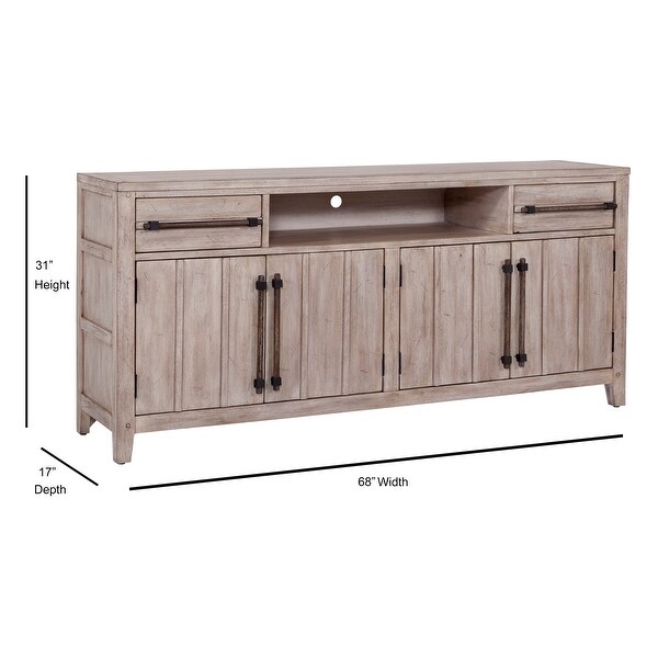 Asher 68-inch Rustic Finish TV Console by Greyson Living