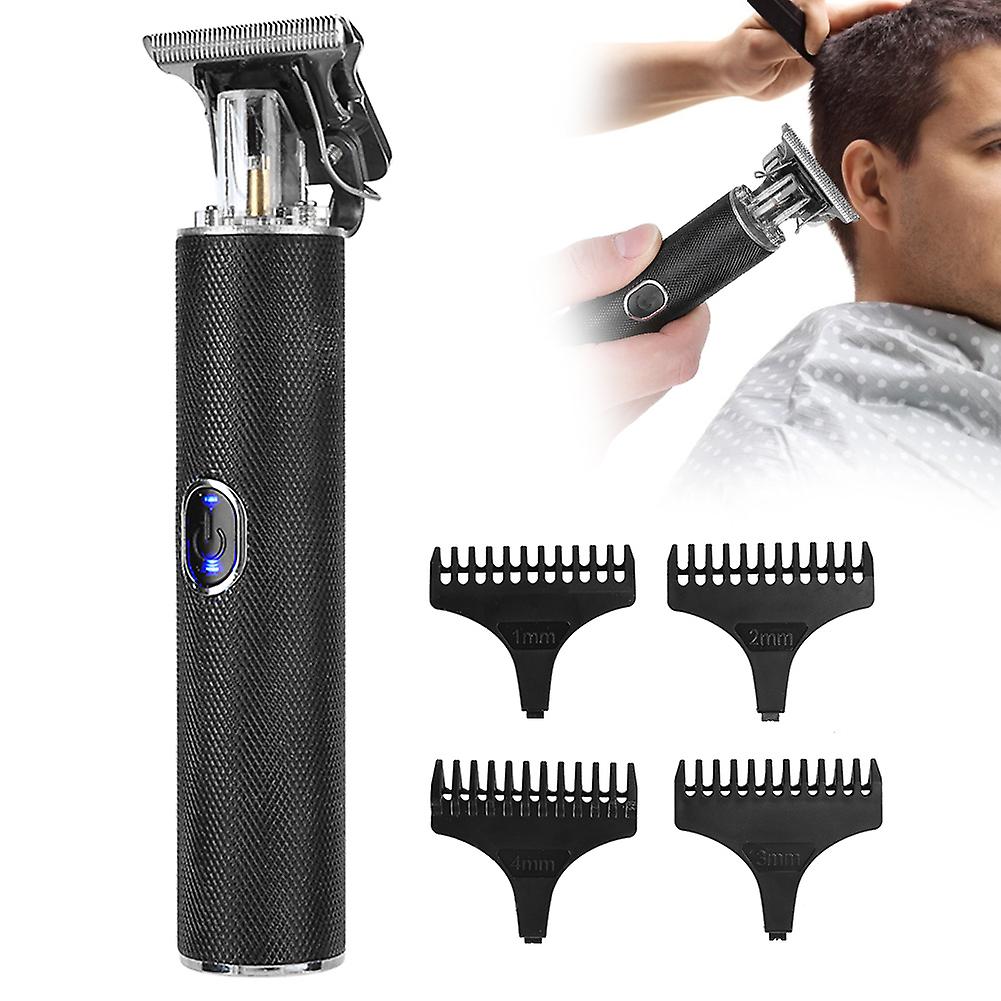 Professional Electric Hair Clipper Rechargeable Adjustable Hair Cutting Machine  Hair Trimmerblack