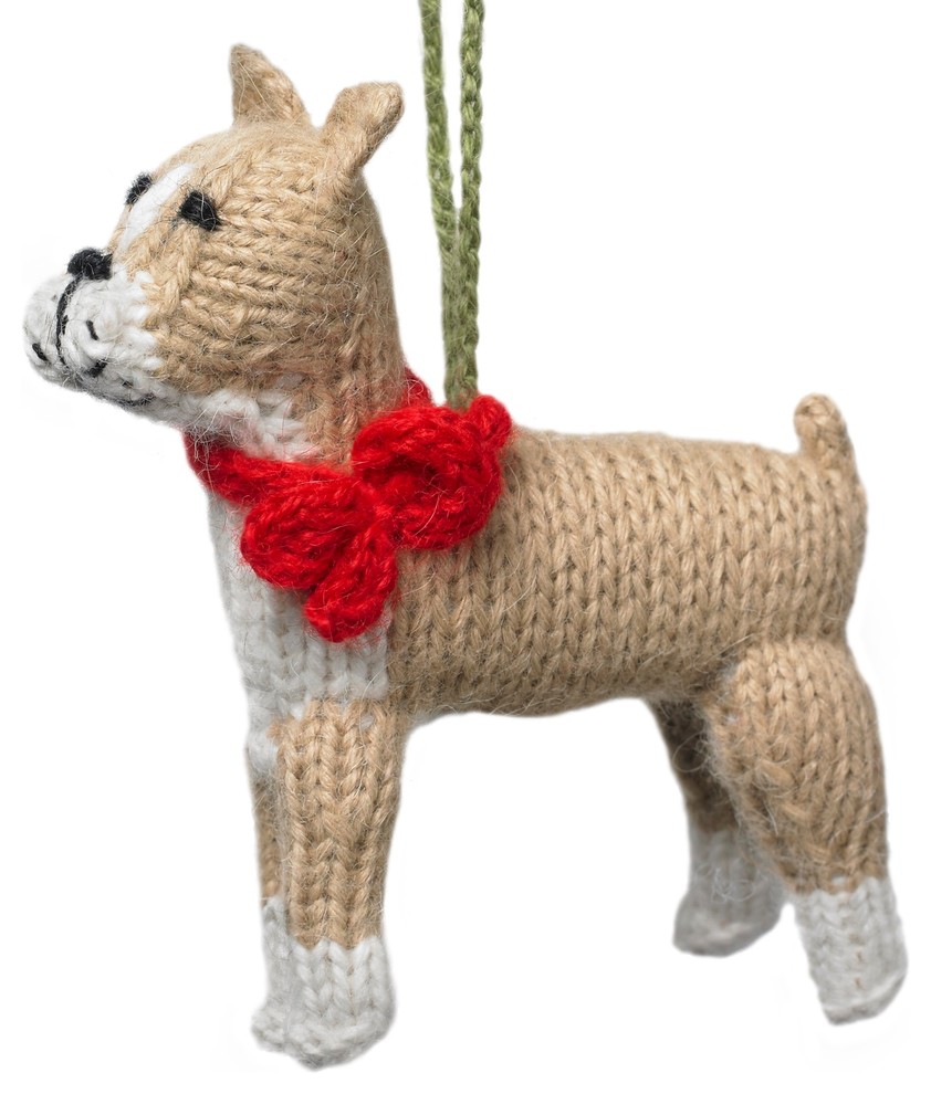 Hand Knit Boxer Ornament   Contemporary   Christmas Ornaments   by Arcadia Home  Houzz