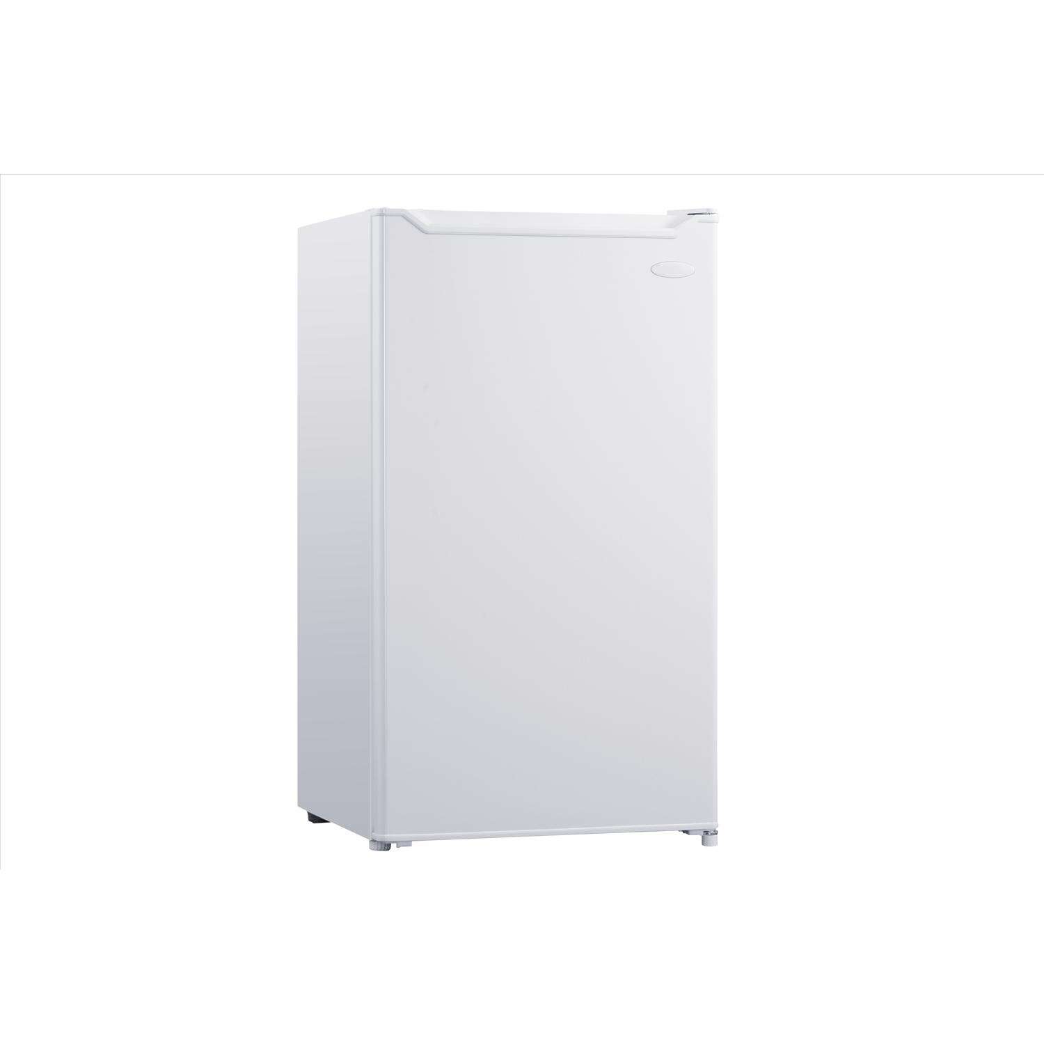 Danby Diplomat 3.3 ft White Stainless Steel Compact Refrigerator 150 W