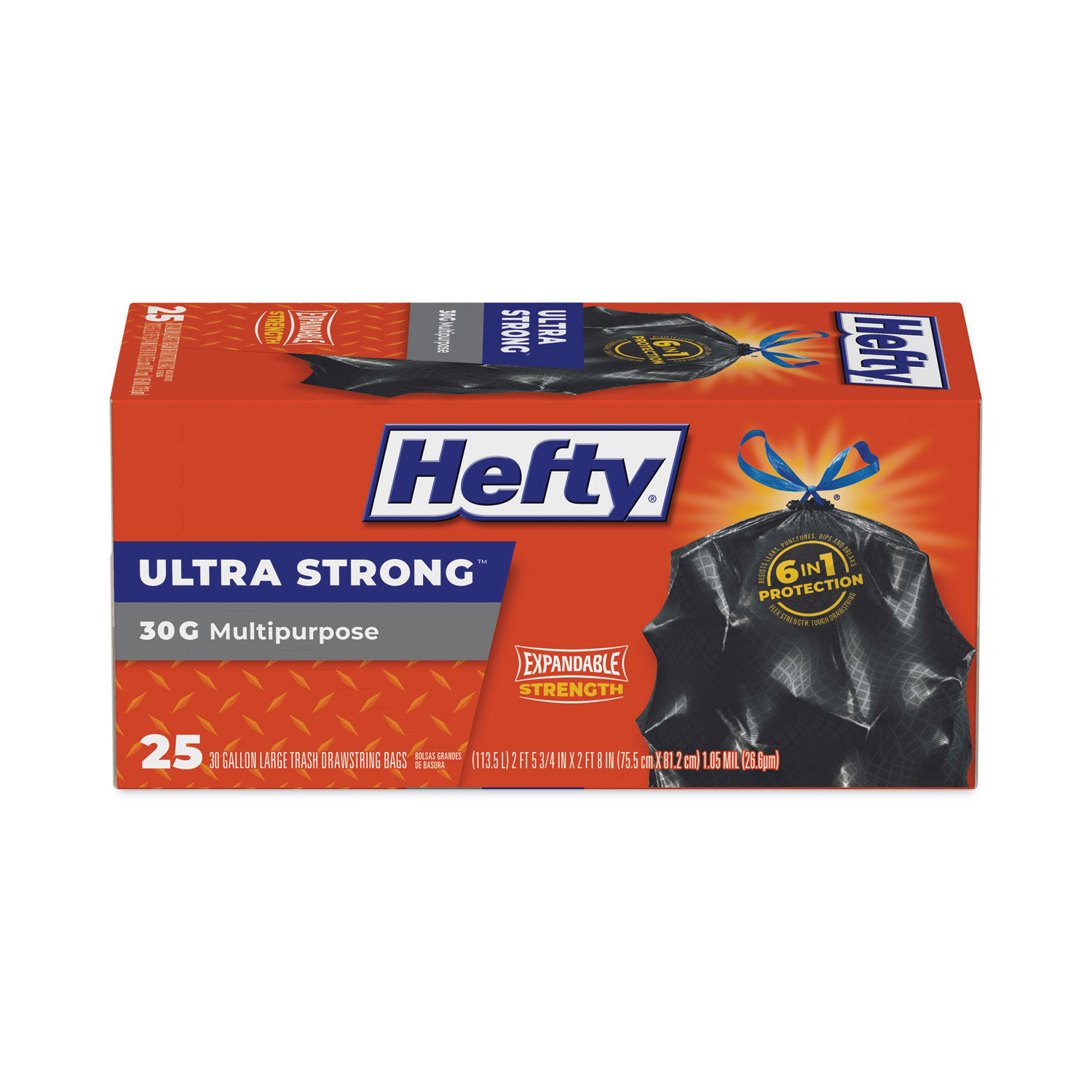 Ultra Flex Waste Bags by Heftyandreg; RFPE80627