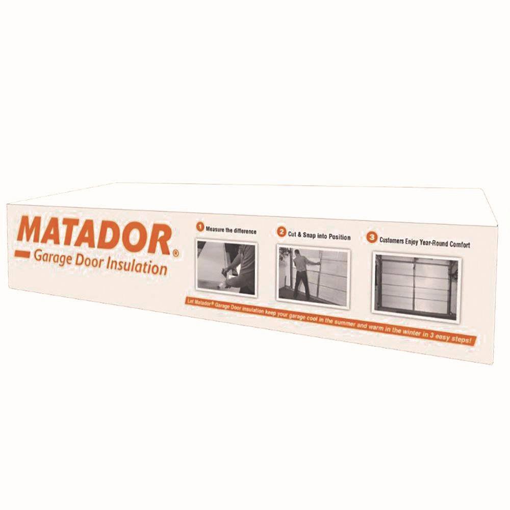 MATADOR 7 ft. H x 8 ft. - 9 ft. W EPS Foam Garage Door Kit 8 Panel R906550