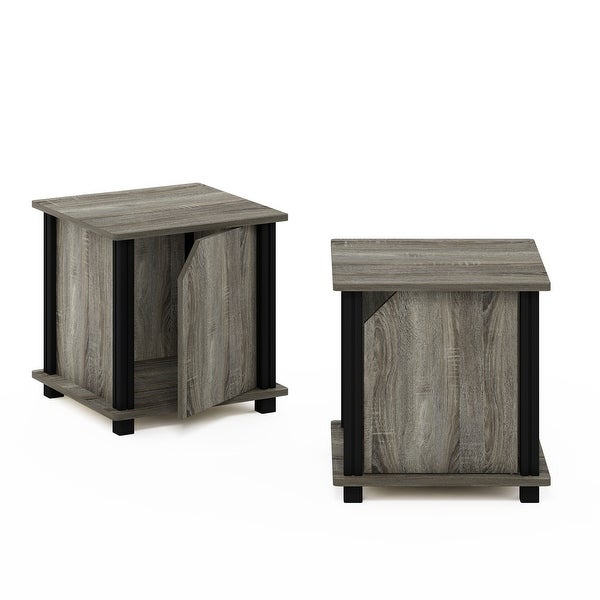 Furinno Brahms End Table with Storage