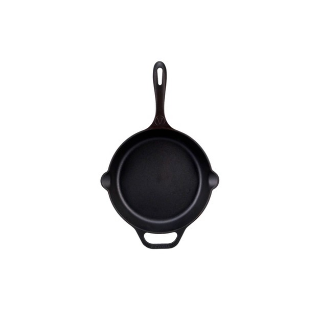 Cast Iron Skillet With Long Handle And Helper Handle