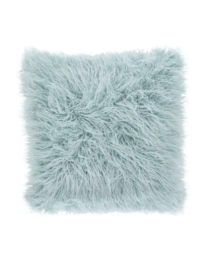 Saro Lifestyle Mongolian Faux Fur Decorative Pillow， 18