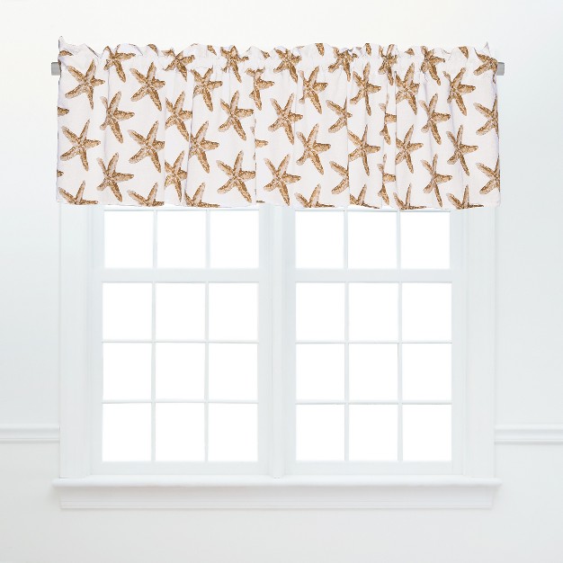 C amp f Home Sandbridge Stars White Valance Collection