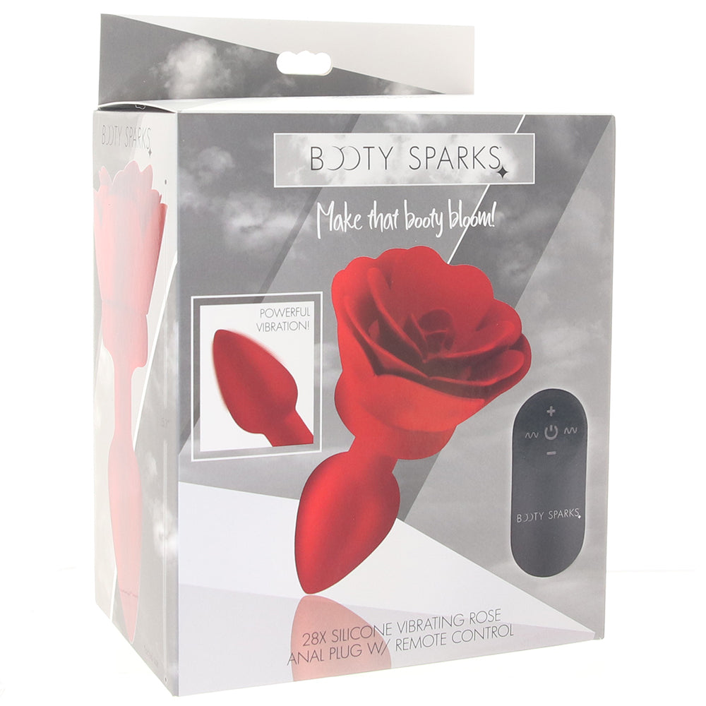 Booty Sparks Remote Vibrating Rose Plug in Small