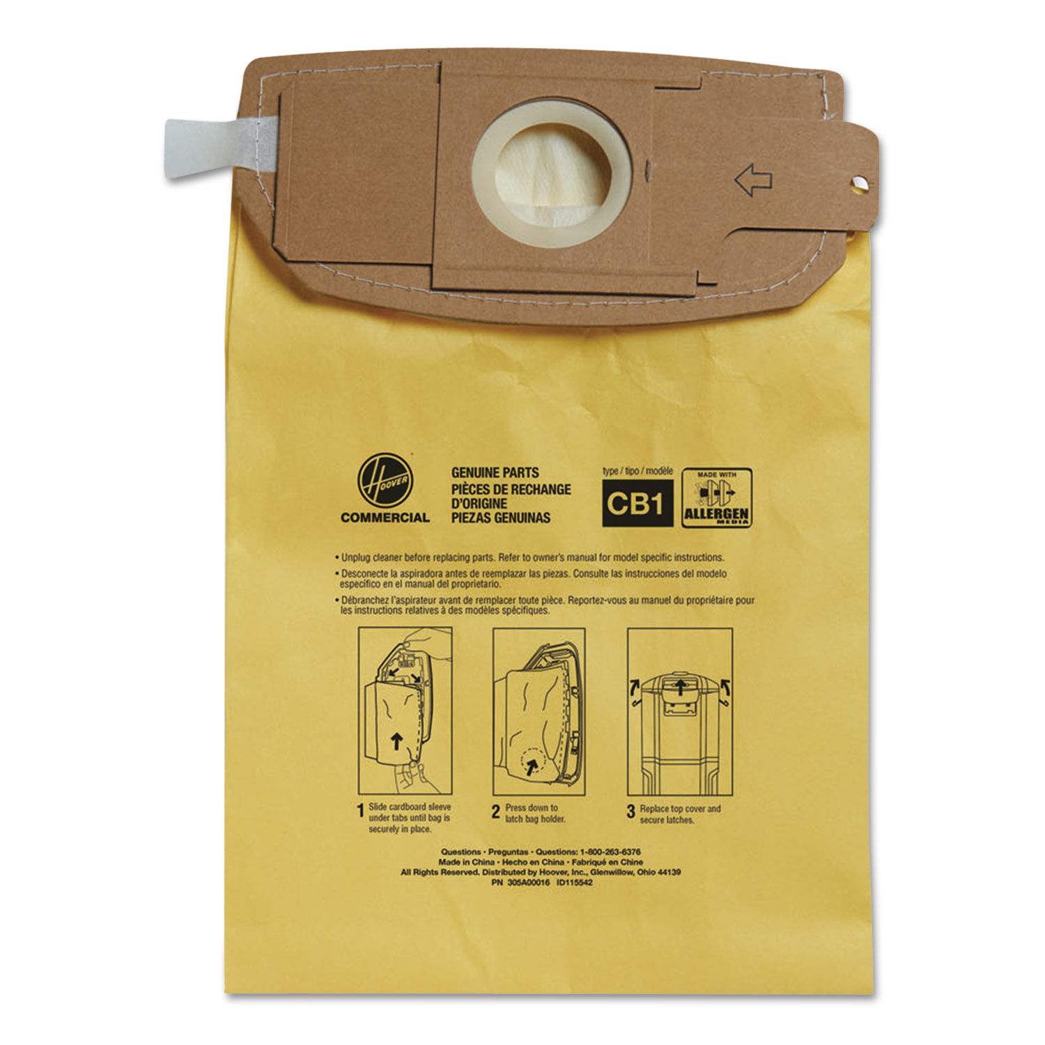 Disposable Vacuum Bags by Hooverandreg; Commercial HVRAH10273