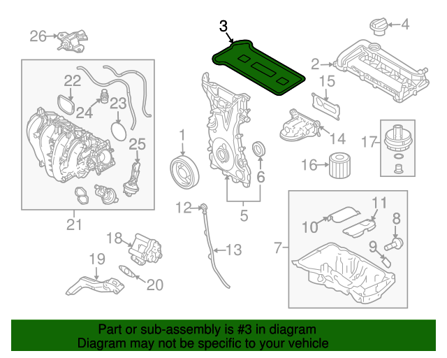 Genuine OE Ford Gasket - 1S7Z-6584-BA