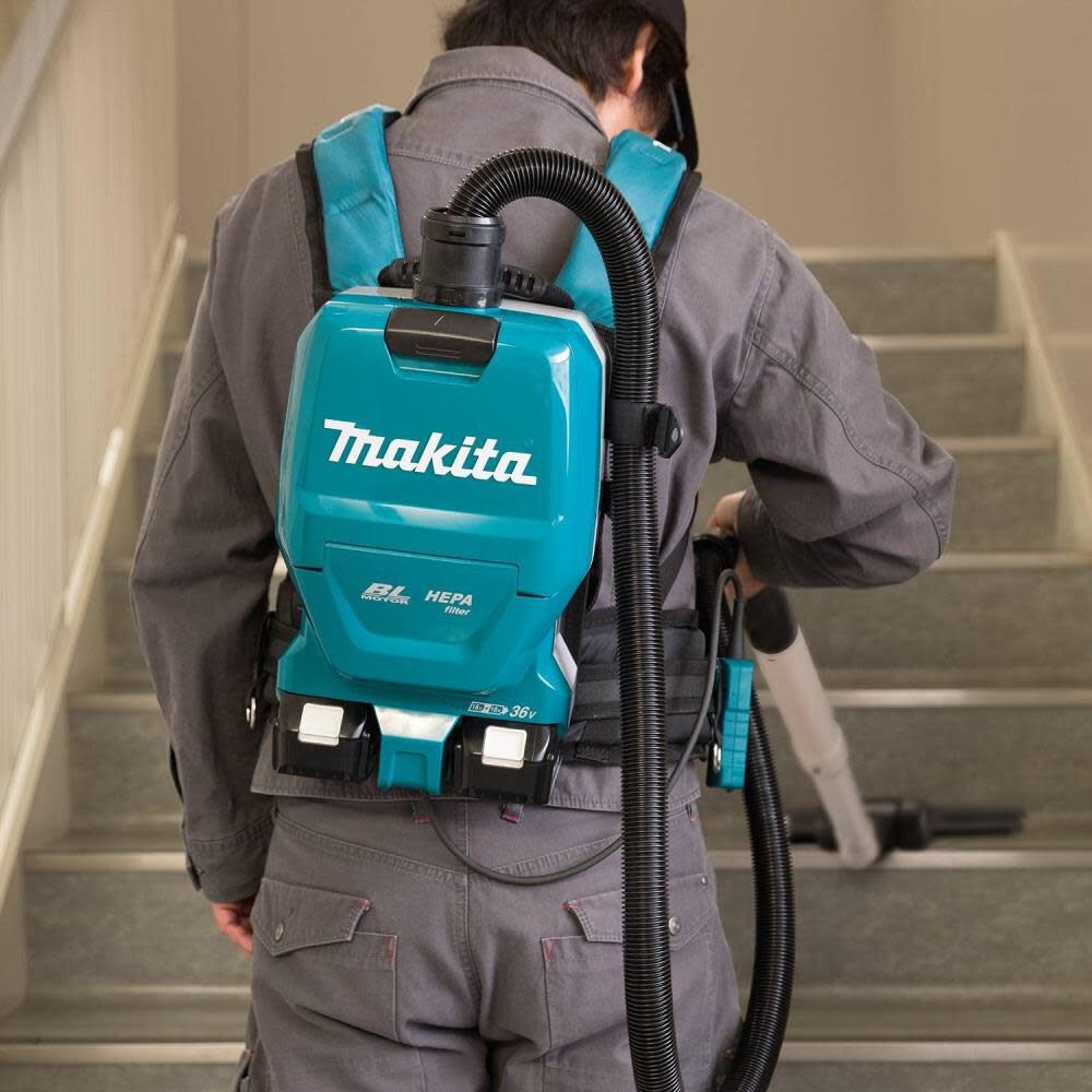 Makita 18V X2 LXT 36V 1/2 Gallon HEPA Backpack Dry Vacuum Kit XCV09PT from Makita