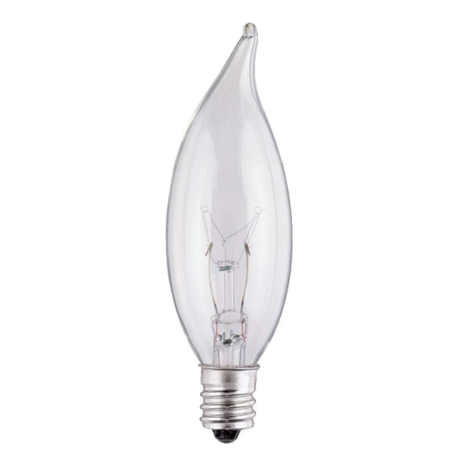 Westinghouse 15 W CA8 Decorative Incandescent Bulb E12 (Candelabra) Warm White 2 pk