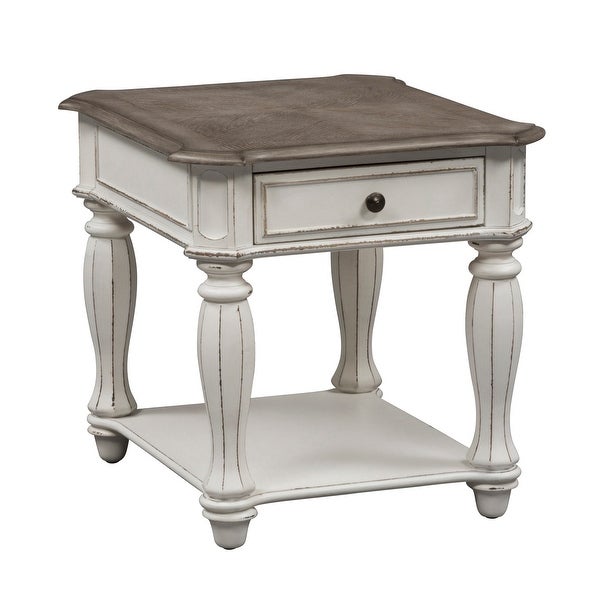 Magnolia Manor Antique White 3 Piece Set (1-Cocktail 2-End Tables)