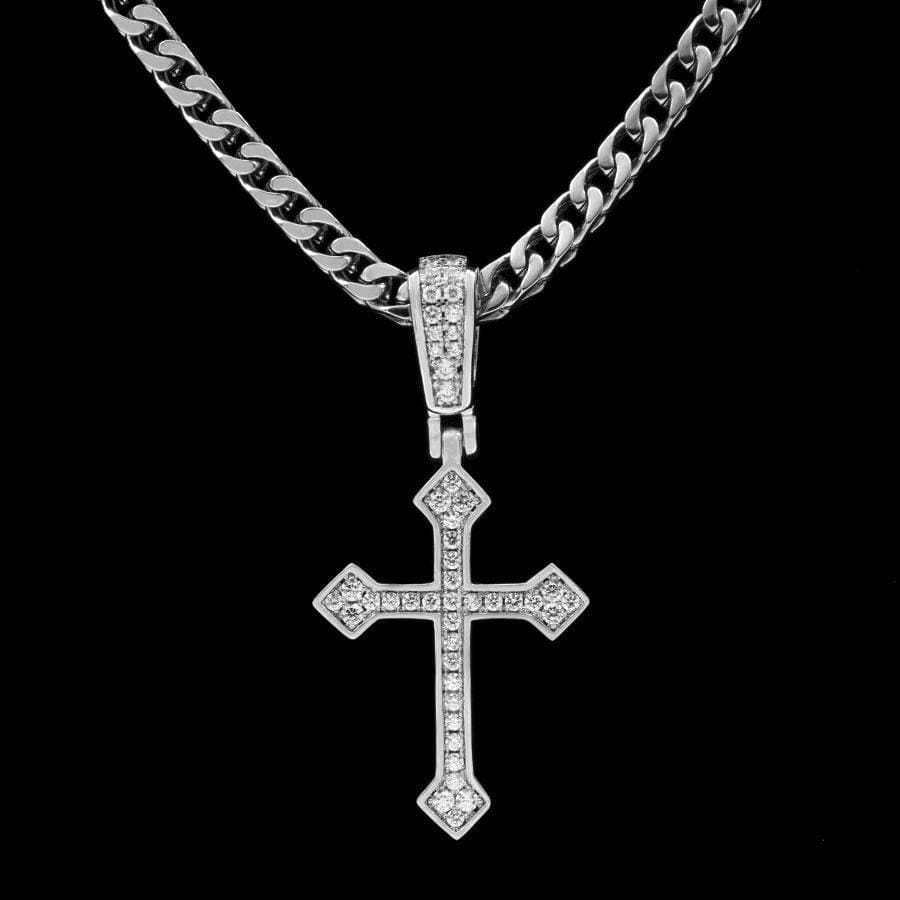 Celtic Cross V.2 in White Gold