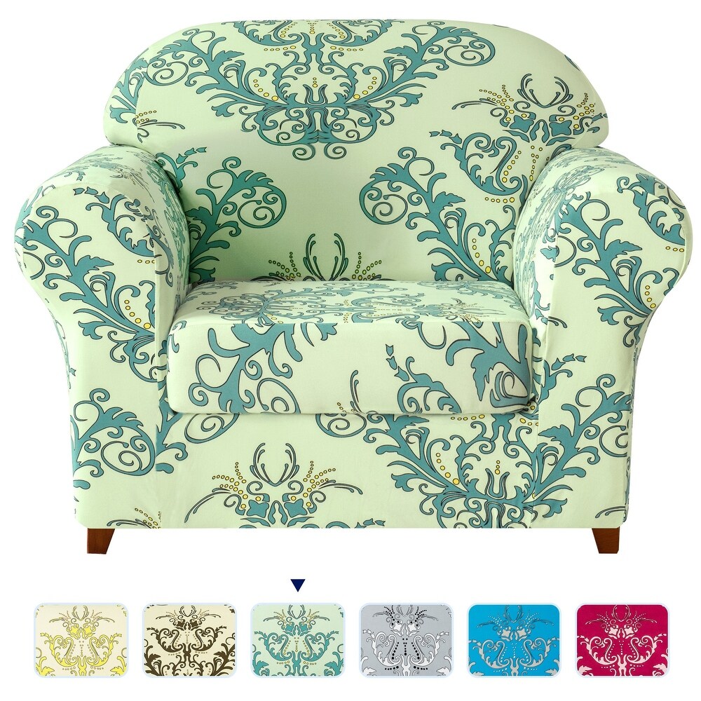 Subrtex Stretch Printed Floral Washable Sofa Slipcover