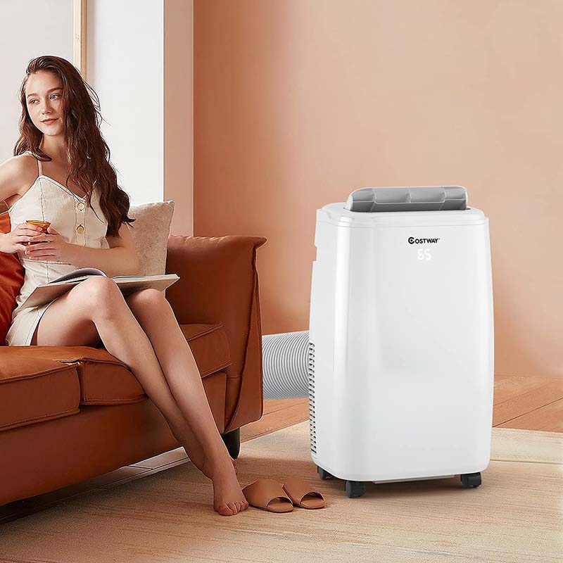 12000 BTU 3-in-1 Portable Air Conditioner Air Cooler Fan Dehumidifier with Remote Control, 3 Speeds & Sleep Mode