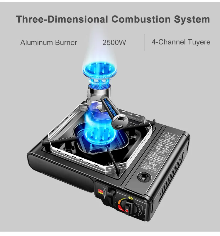 Alocs CE Outdoor Cooker Gas Stoves Single Burner Picnic Butane Gas Portable Kitchen Cassette Gas Stove for Mini Camping Stove