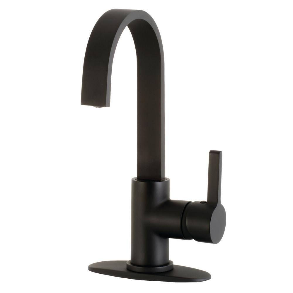 Kingston Brass Continental Single-Handle Bar Faucet in Matte Black HLS8610CTL