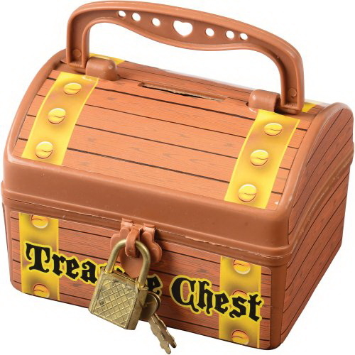 U.S. Toy MU130 Pirate Treasure Chest Savings Banks