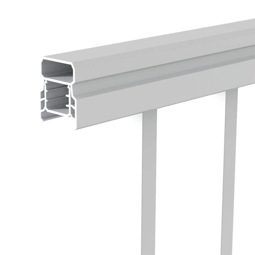 Barrette Outdoor Living VersaRail Classic 8 ft. x 42 in. White Aluminum Rail Level Kit 73043042