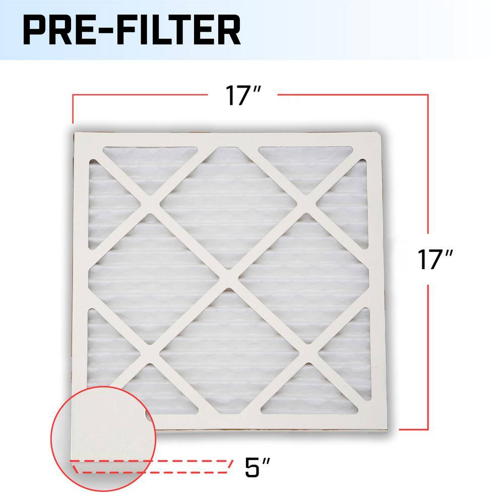 B-Air AS-PF Air 1 Pre Filter for Water Damage Restoration Air Purifiers (5-Pack) BA-AS-PF