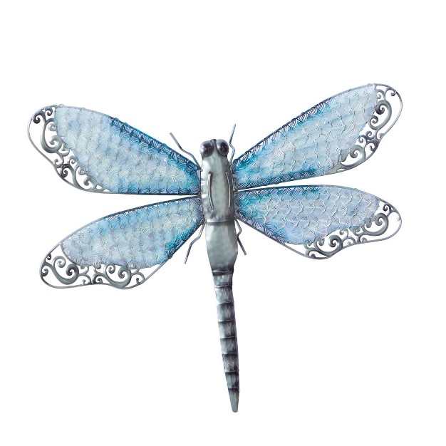 Eclectic Metal Dragonfly Wall Decor Turquoise Olivia amp May