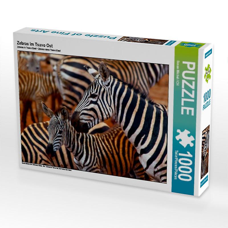 Zebras im tsavo ost - calvendo foto-puzzle